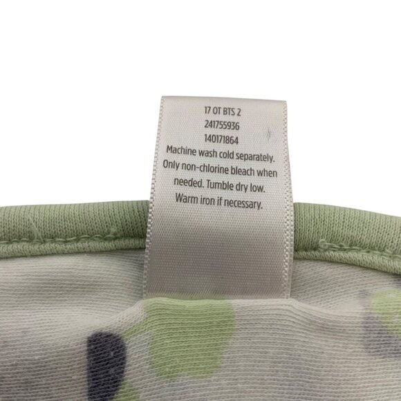 Gymboree Knit Baby Blanket Reversible Mint Green Stripe Polar Bear Trees 2017 - Picture 5 of 7